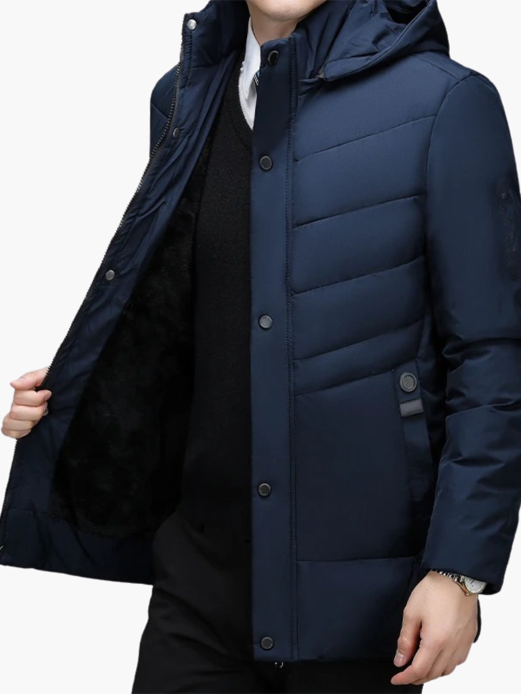 Manteau Doudoune Épais et Coupe-Vent pour Homme