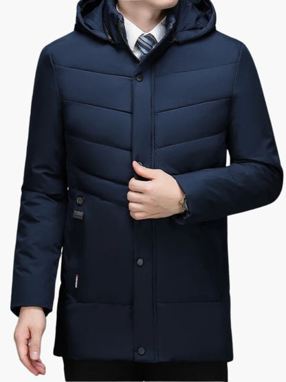 Manteau Doudoune Épais et Coupe-Vent pour Homme